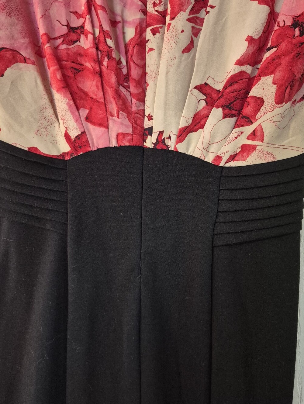 Ted Baker Dega Floral Roses Red Pink Dress - Picture 5 of 15